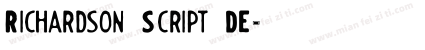 Richardson Script DE字体转换